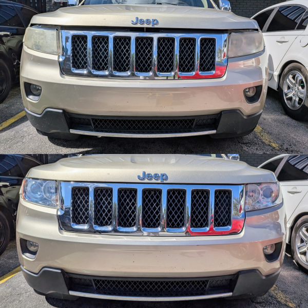 2011 Jeep Grand Cherokee headlight restoration